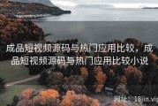 成品短视频源码与热门应用比较，成品短视频源码与热门应用比较小说