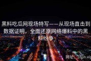 黑料吃瓜网现场特写——从现场直击到数据证明，全面还原网络爆料中的黑料纷争