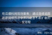 吃瓜爆料网现场聚焦：通过连续追踪还原网络热点中黑料信息不断扩散的全过程