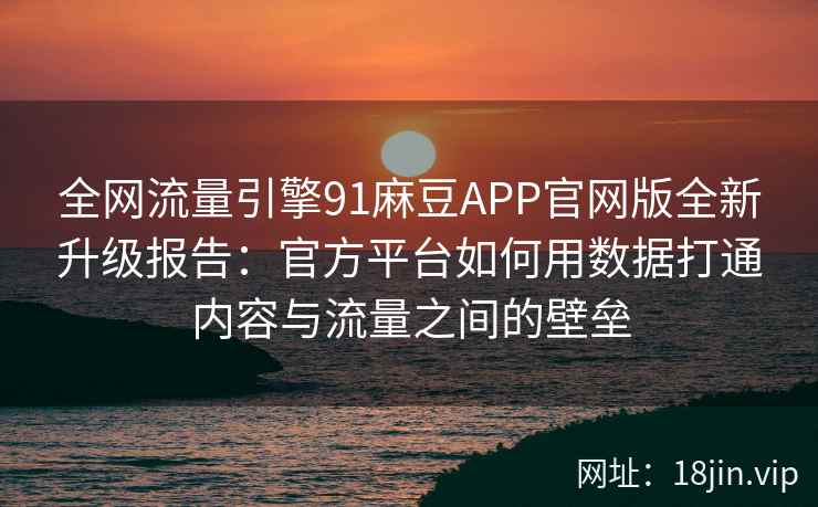 全网流量引擎91麻豆APP官网版全新升级报告:官方平台如何用数据打通内容与流量之间的壁垒 全网流量引擎91麻豆APP官网版全新升级报告:官方平台如何用数据打通内容与流量之间的壁垒